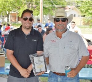 Pictured: 3rd place winner in the chicken halves category, Randy Robles with Out of Fire Cookers JOE DAVID CORDOVA | PLEASANTON EXPRESS