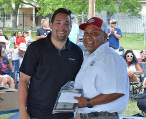 Pictured: The 3rd place winner in the brisket category, Jason Reyes with Puro Vida JOE DAVID CORDOVA | PLEASANTON EXPRESS