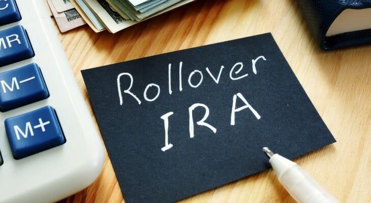 &quot;Rollover IRA&quot; written on a piece of paper